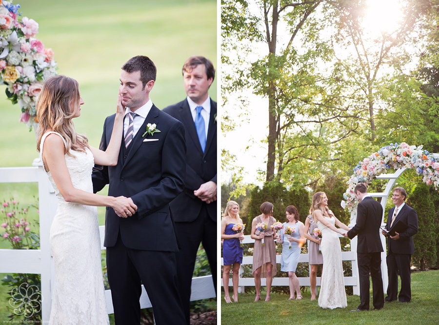 outdoor wedding ceremony in Nashville