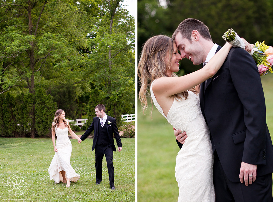 Bride and groom at Cedarwood