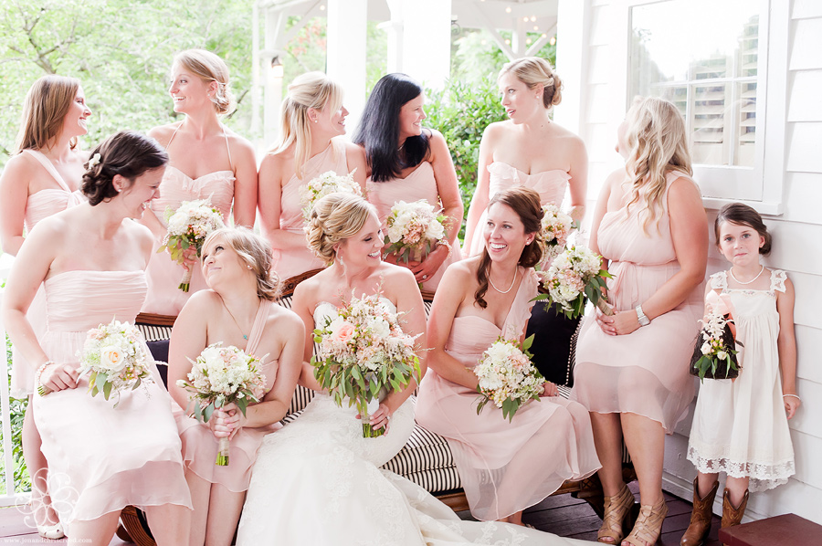 Blush bridesmaid dresses