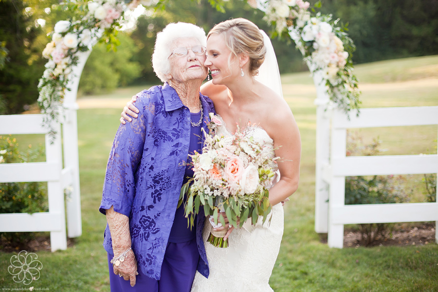 Bride and grandmother