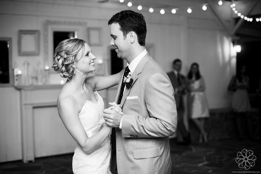 Bride and groom first dance