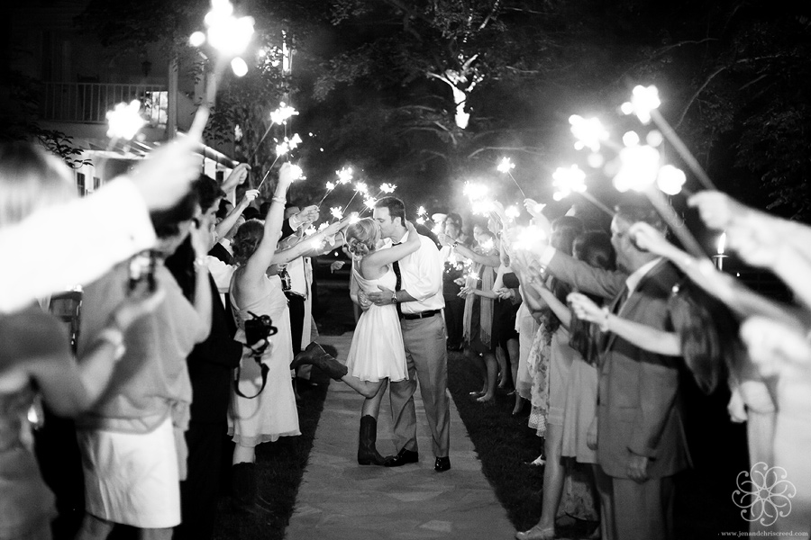 Cute sparkler exit