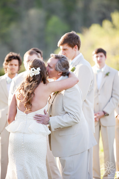 Giving the bride away