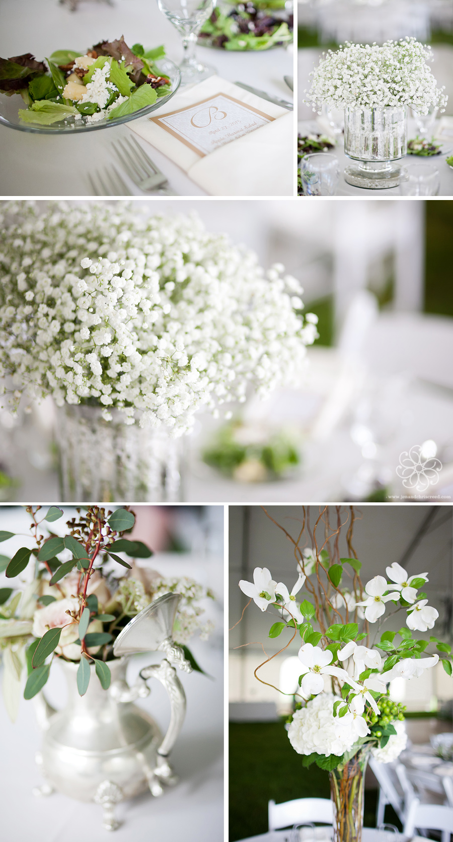 baby's breath centerpieces