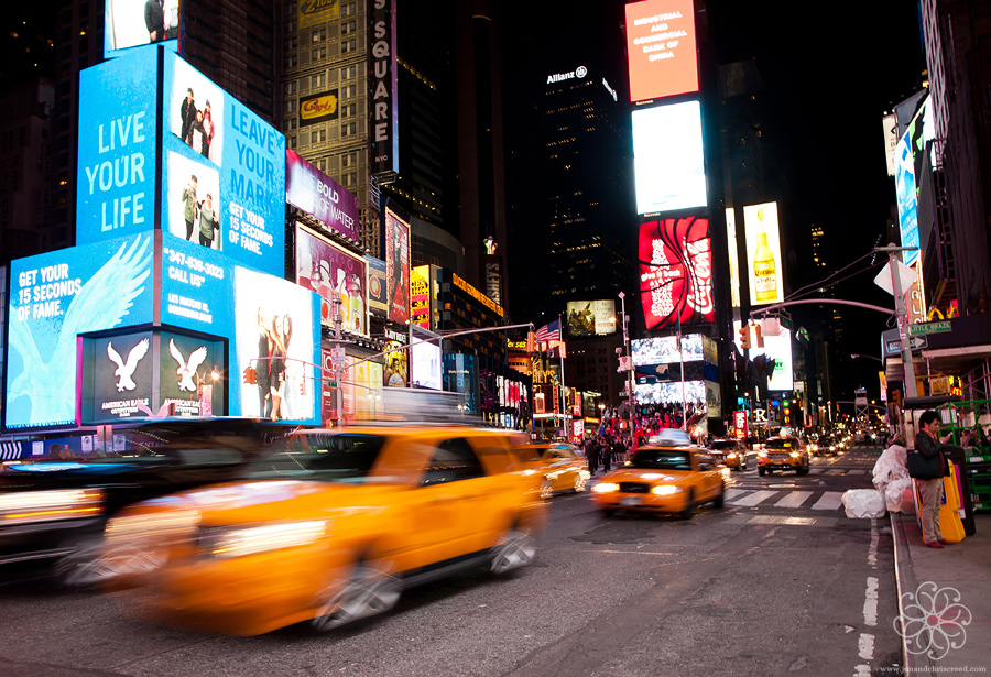 Times Square at night