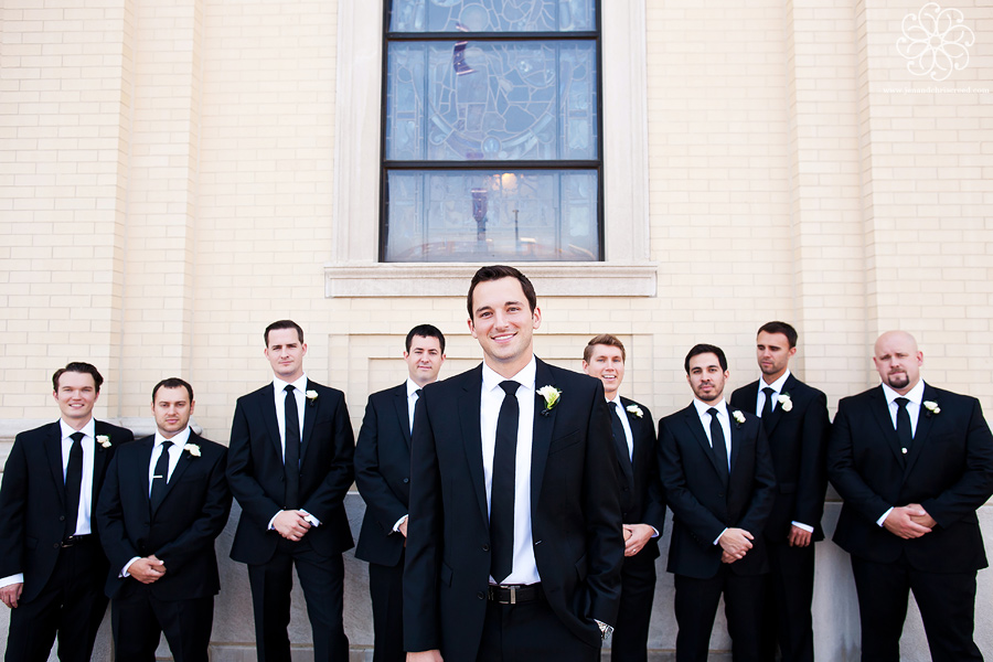 groomsmen at Cathedral of the Incarnation