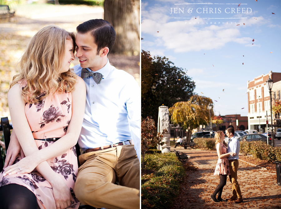 downtown Bowling Green engagement photos