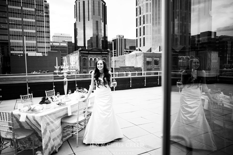 rooftop wedding reception in Nashville
