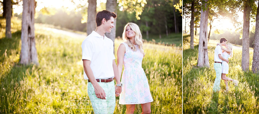 backlit engagement photos
