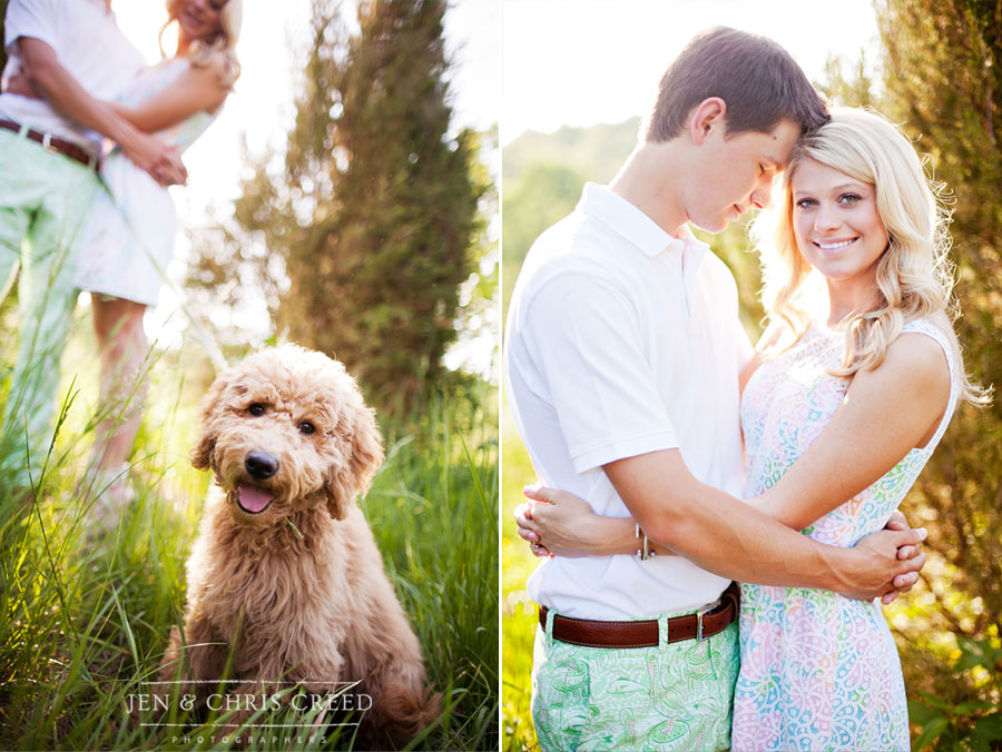 engagement pictures with dog