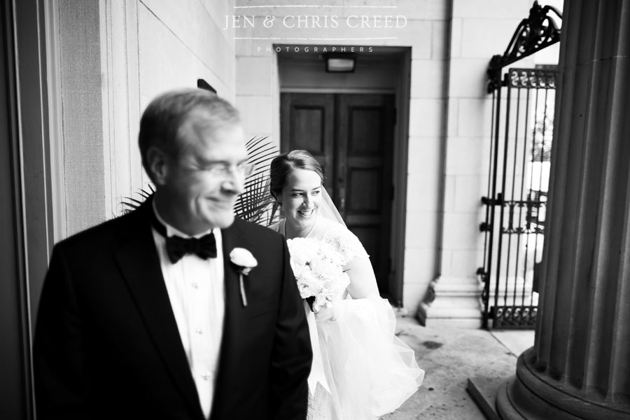 dad walking bride down the aisle