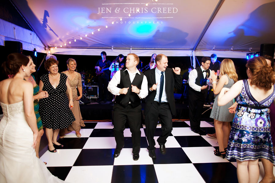groom on dance floor