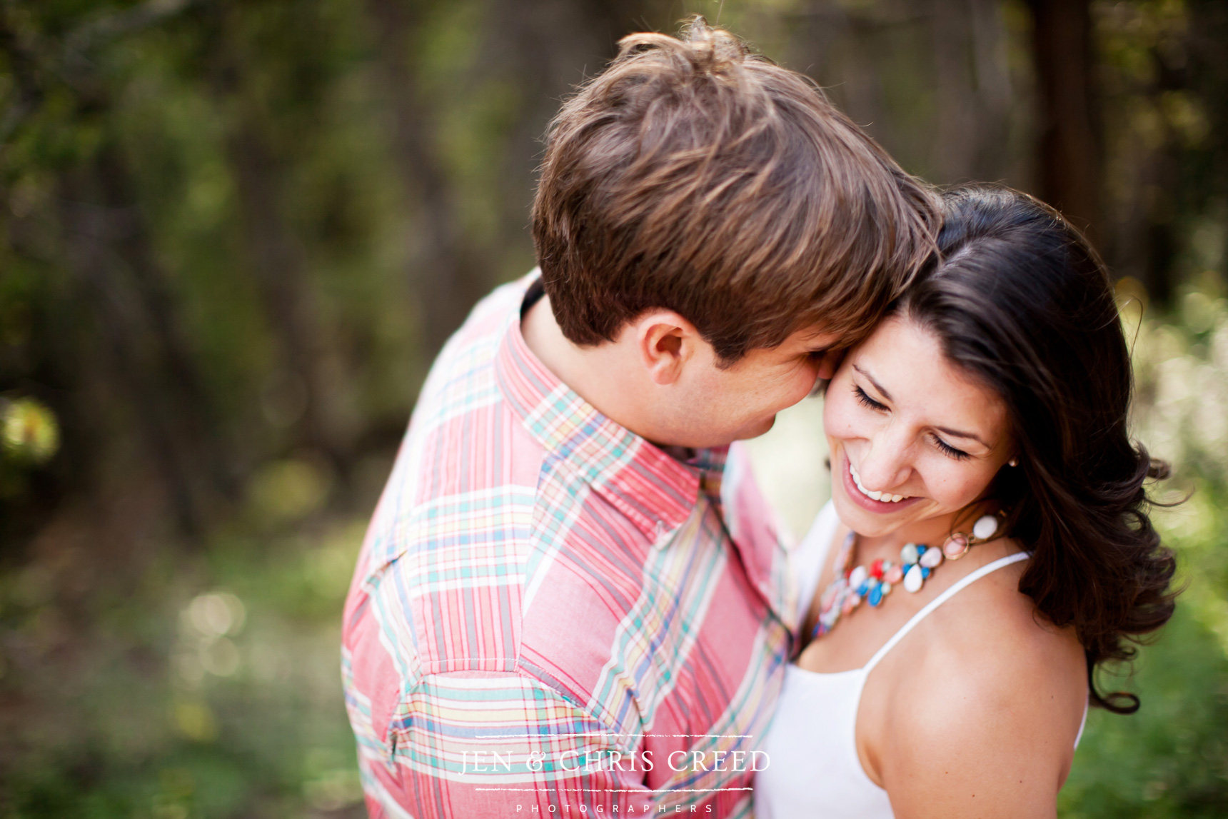 laughing engagement photos