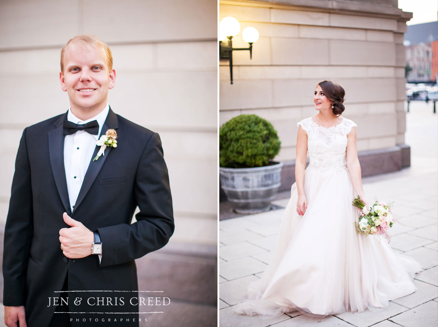 blush wedding dress