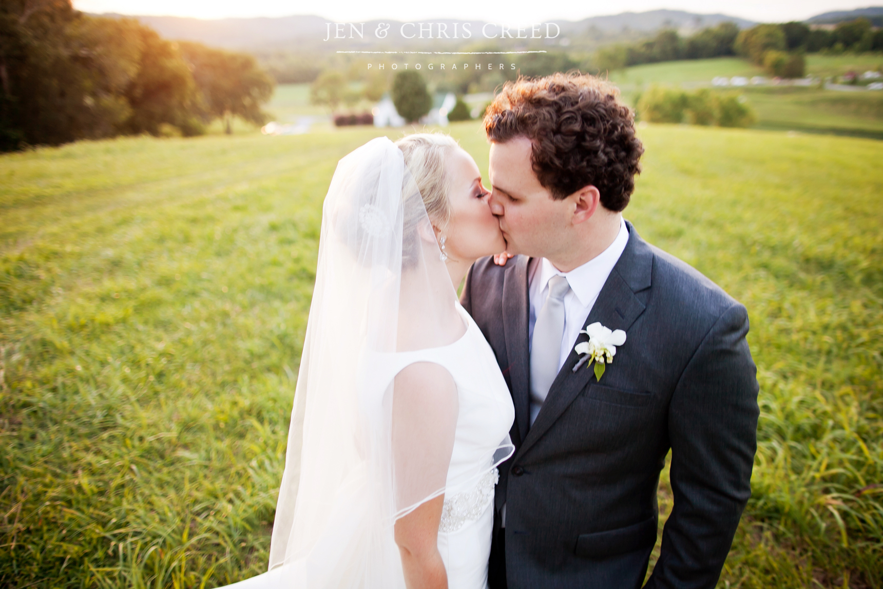 bride and groom at mint springs farm