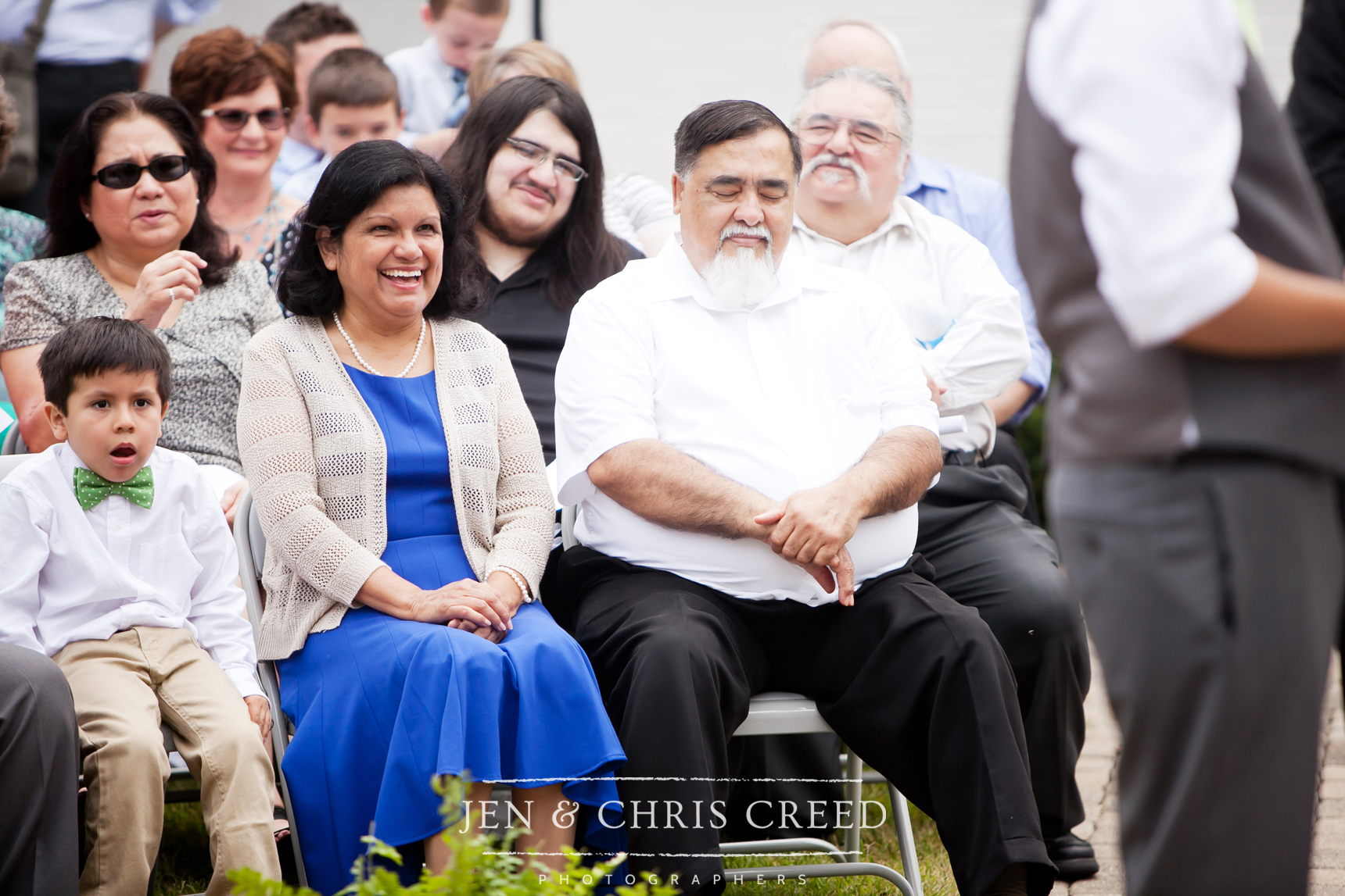 mother of groom during ceremony