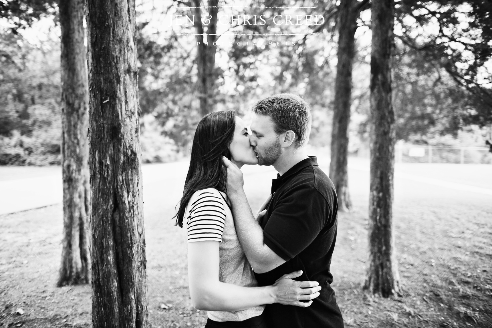 kiss in the woods