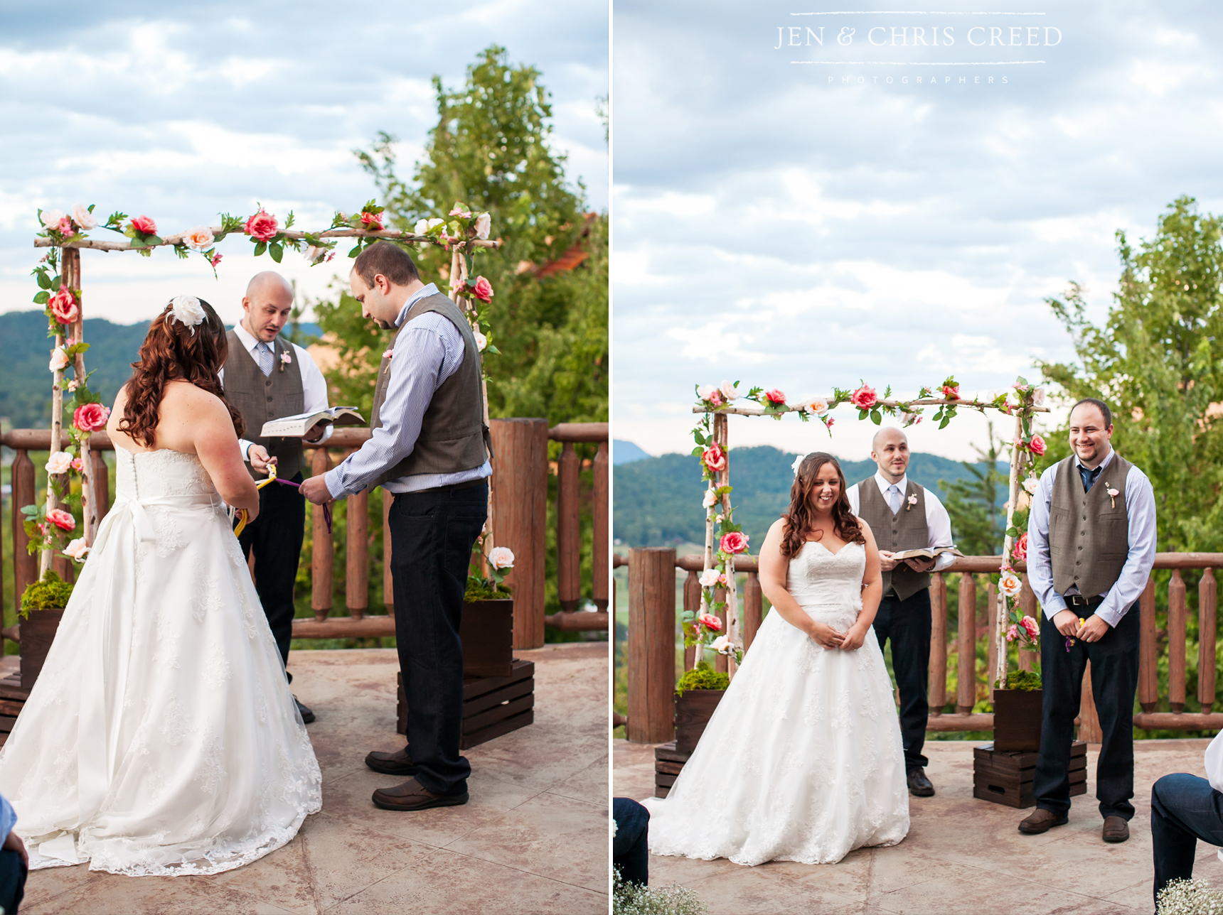 mountain wedding ceremony