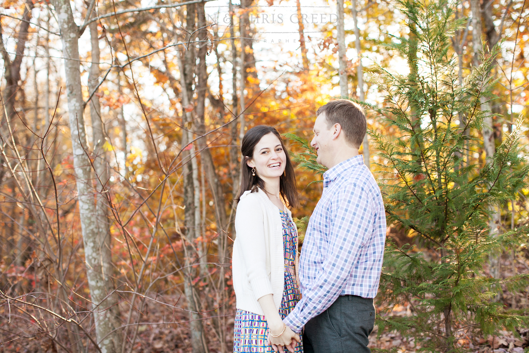 fall afternoon engagement session