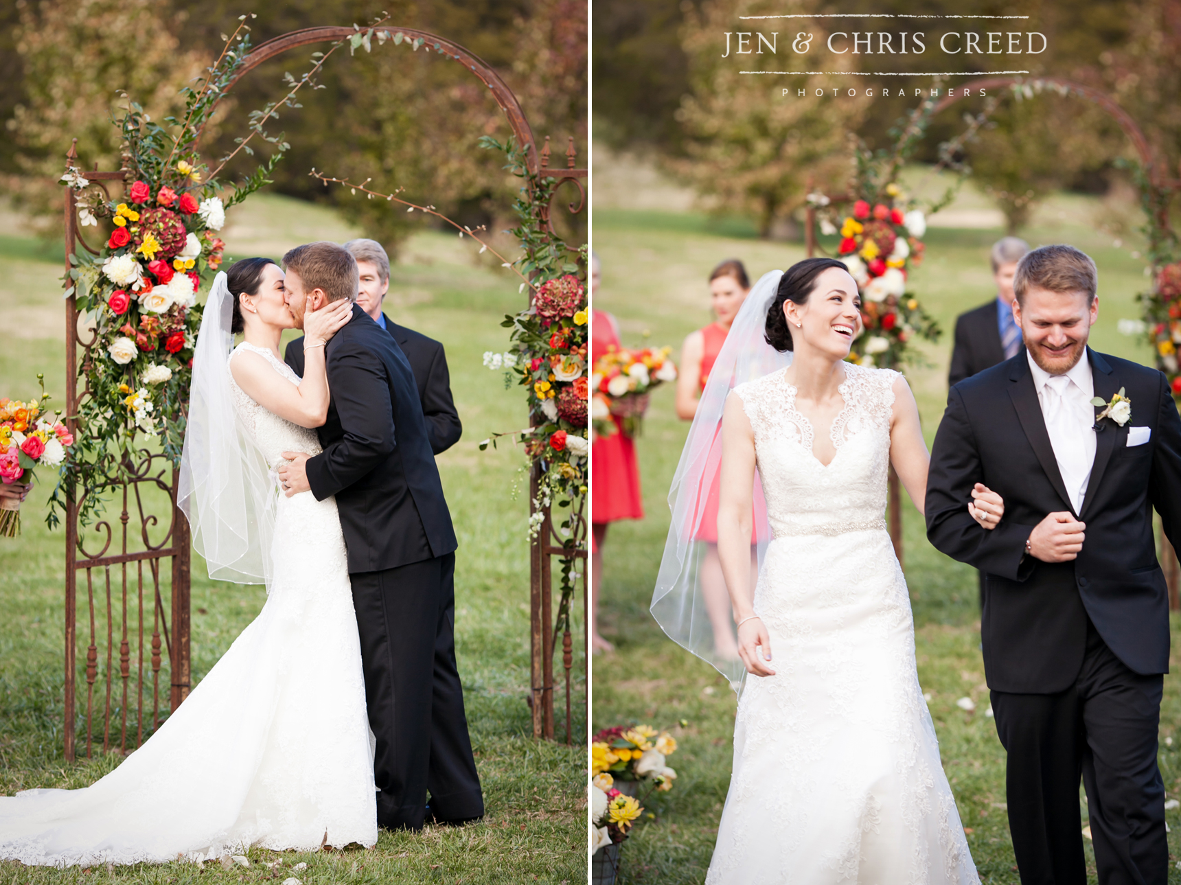 wedding first kiss