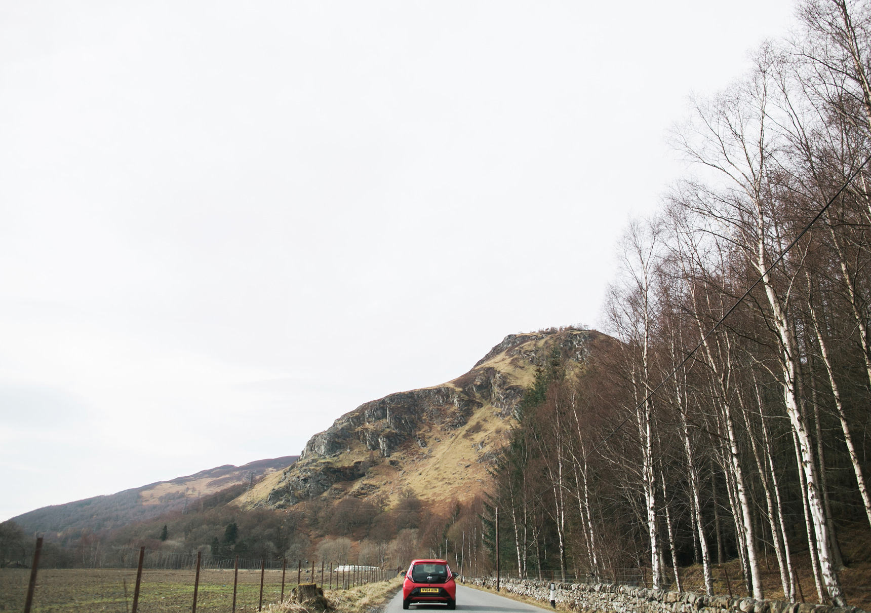 driving around Loch Rannoch