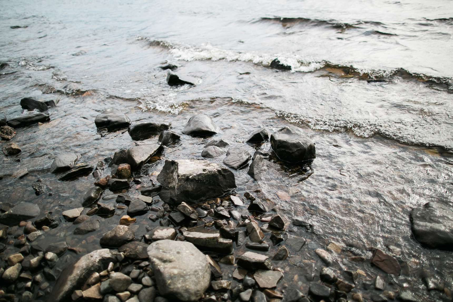 rocks in Loch Rannoch