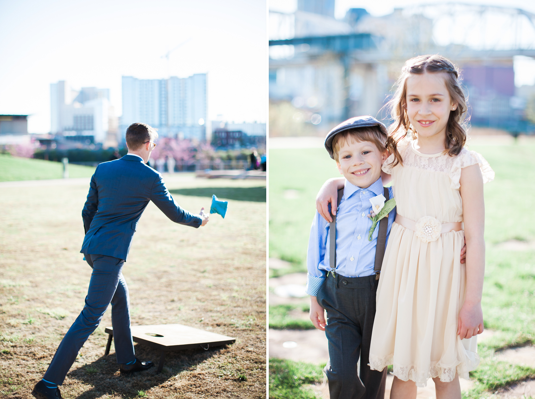 flower girl and ring bearer