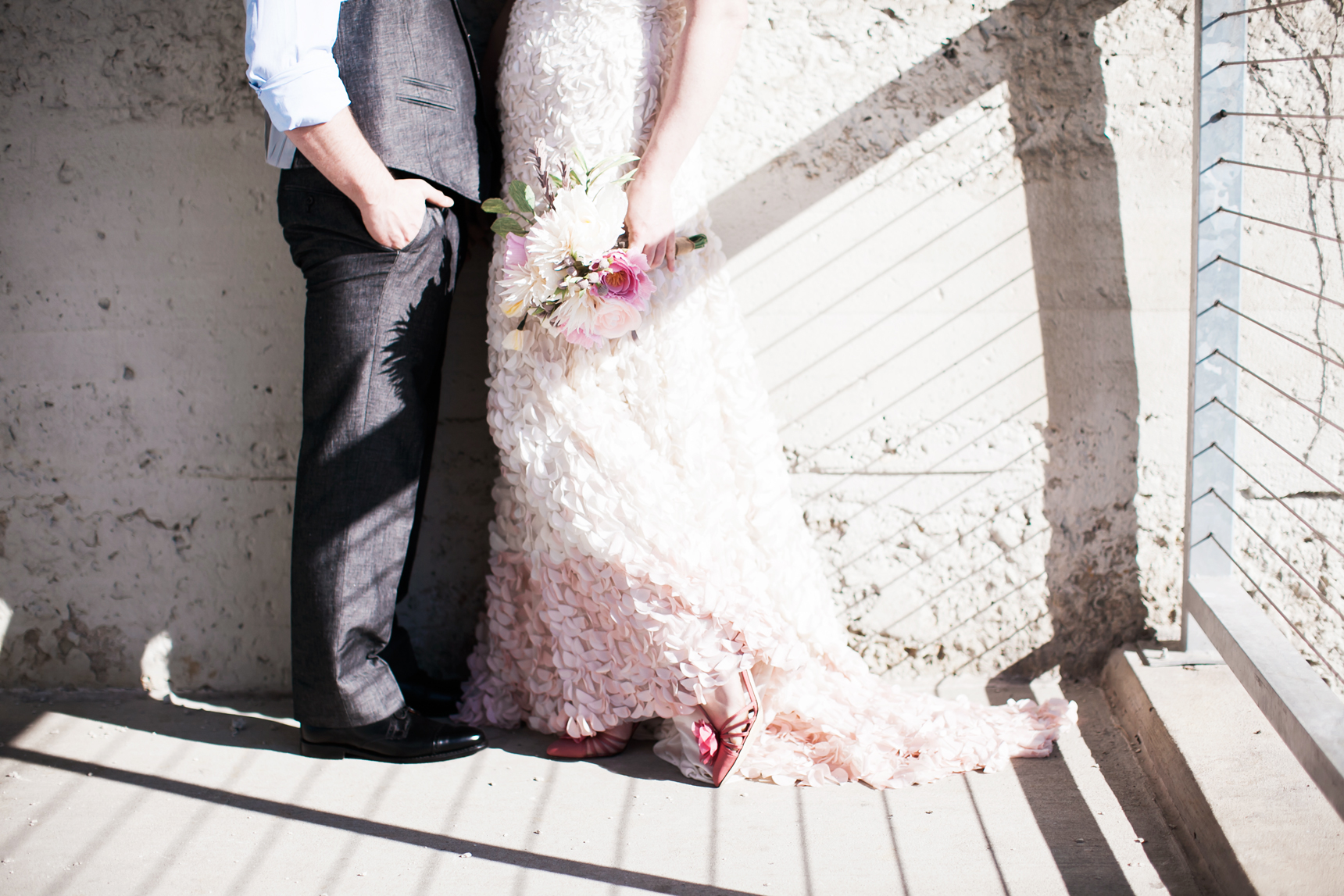 stylish wedding couple