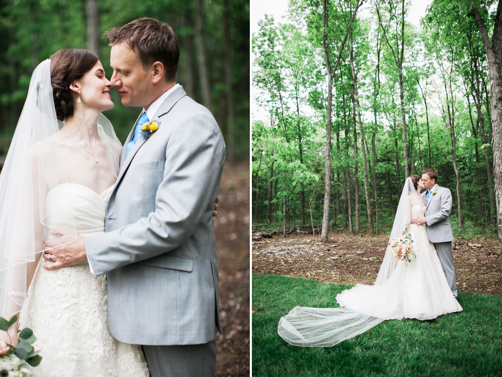 bride with long veil