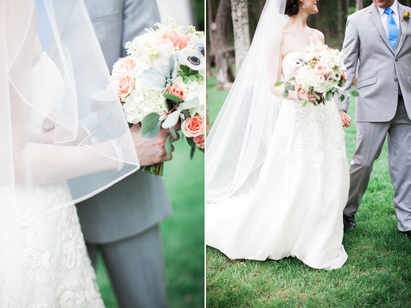 pastel bridal bouquet