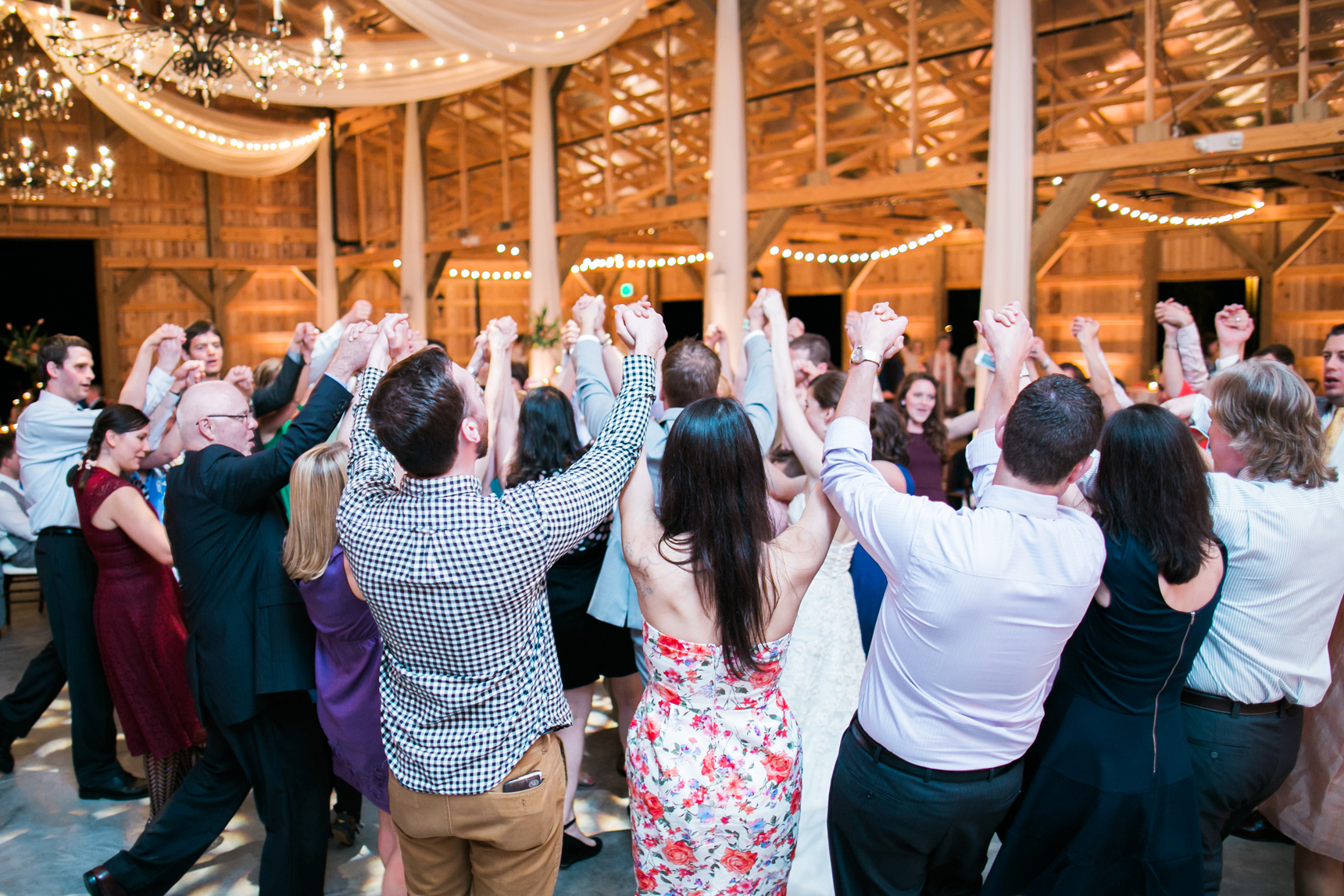 square dancing at wedding