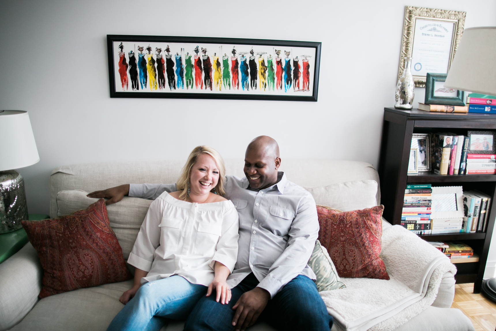 couple in midtown NYC apartment