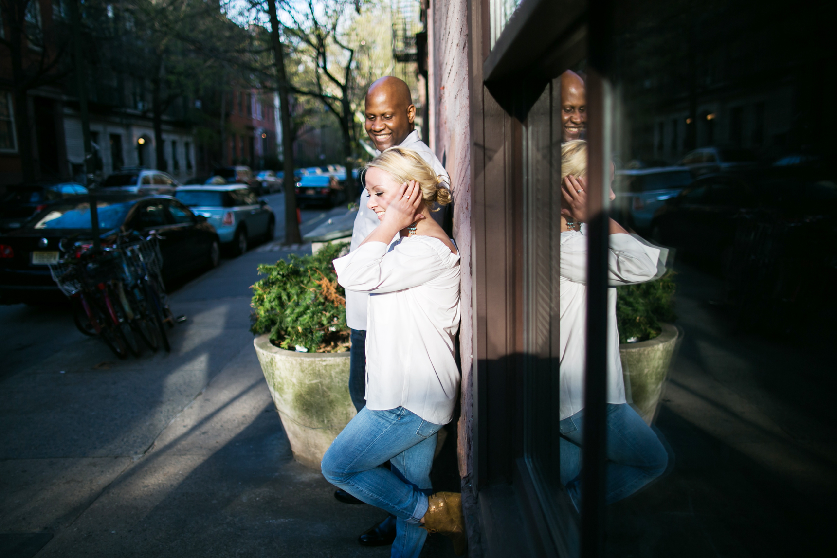 couple in West Village NYC