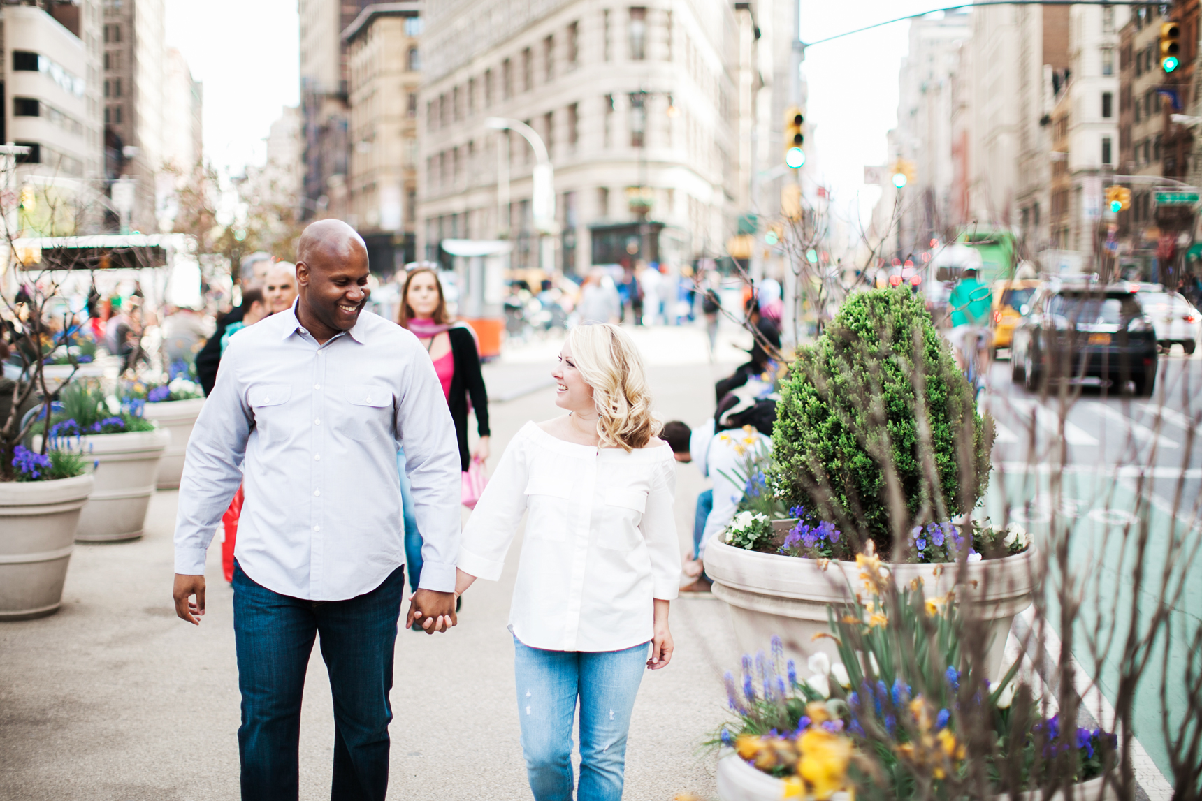 Flatiron District engagement photos