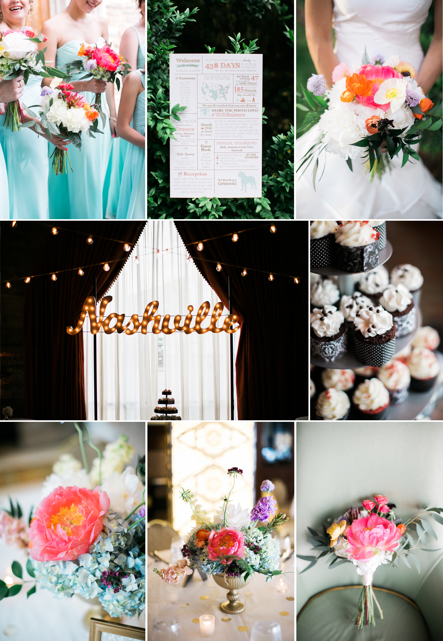 mint green Nashville wedding details