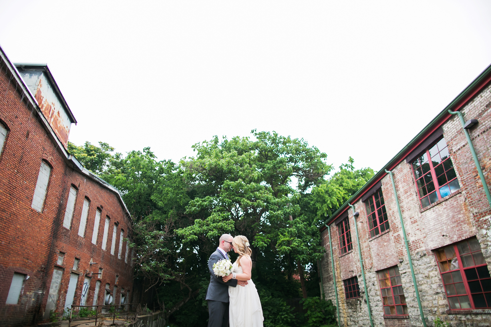 Rainy day wedding