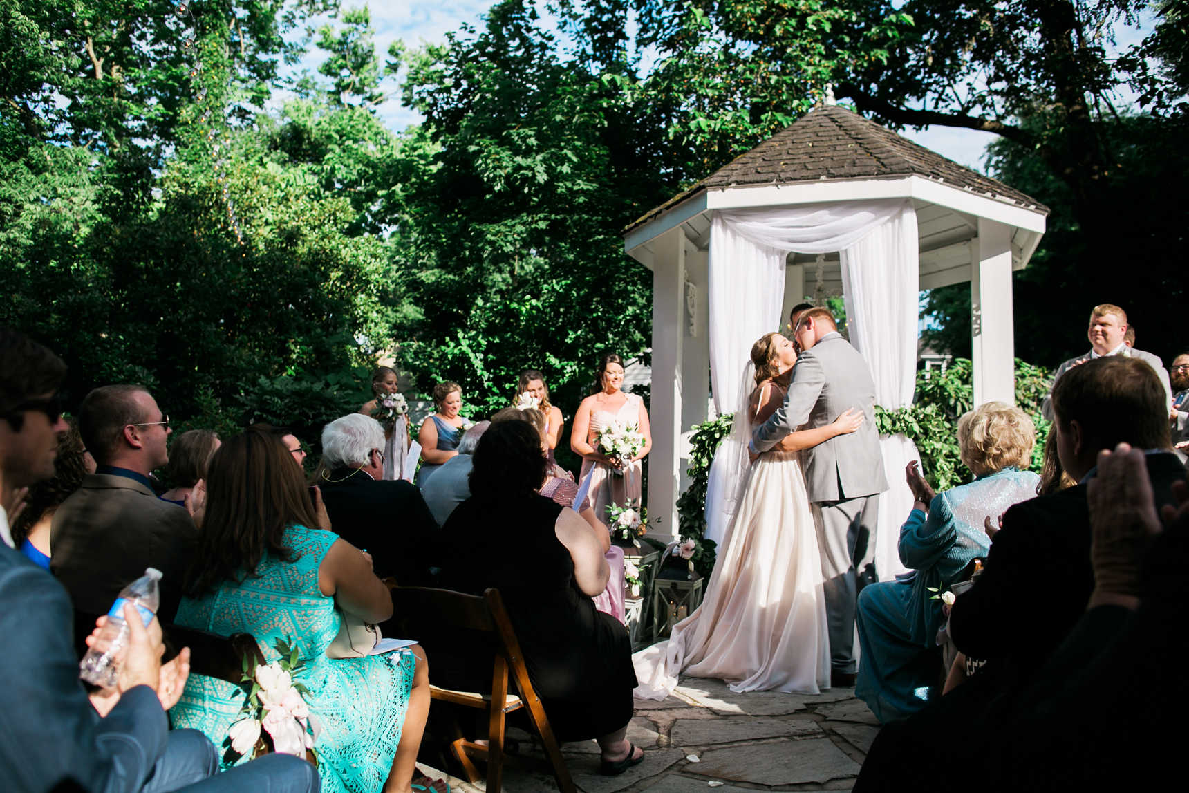 Garden wedding ceremony