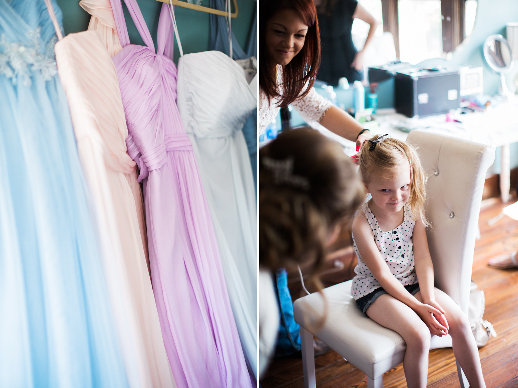 watercolor bridesmaid dresses