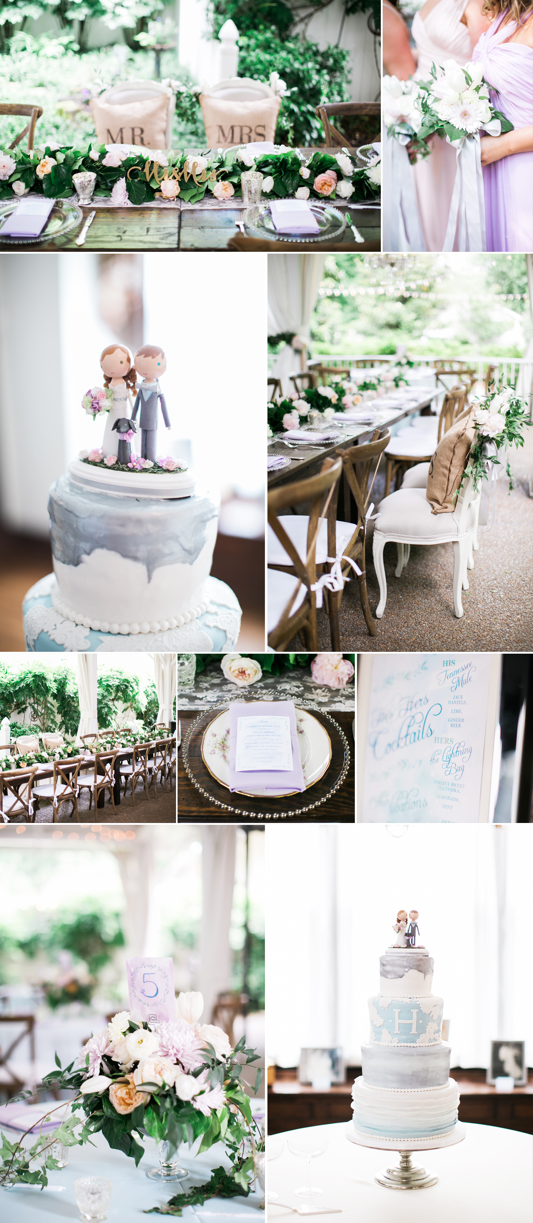 Watercolor garden wedding