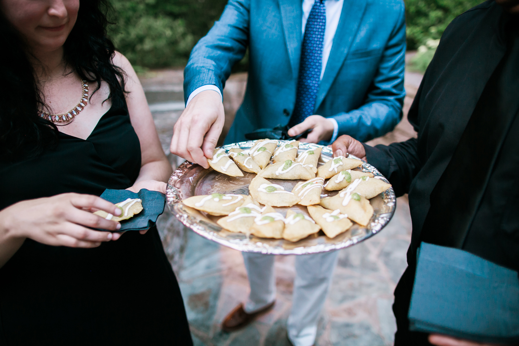 Passed appetizers at cocktail hour