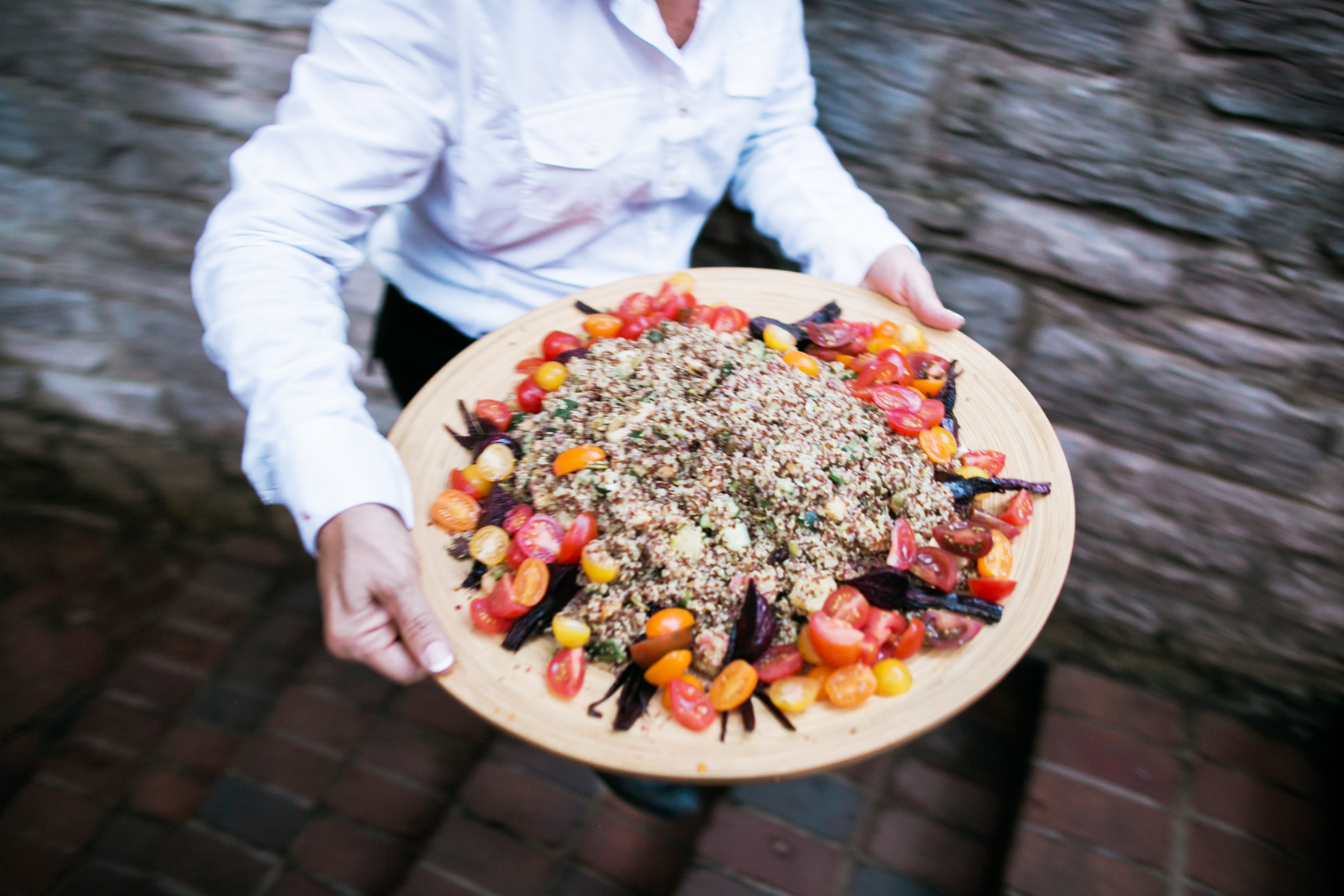 Quinoa garbanzo salad