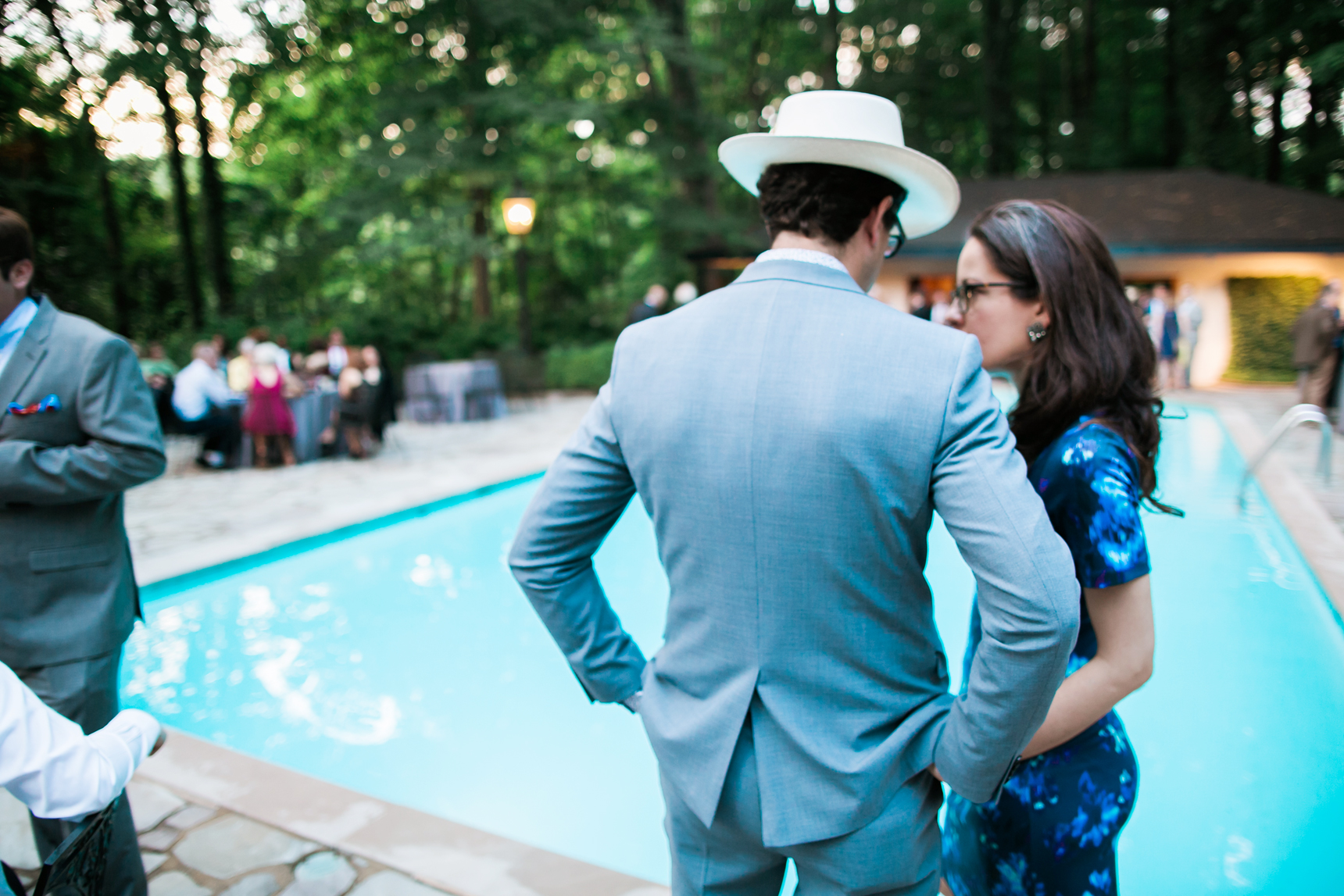 Stylish wedding guests