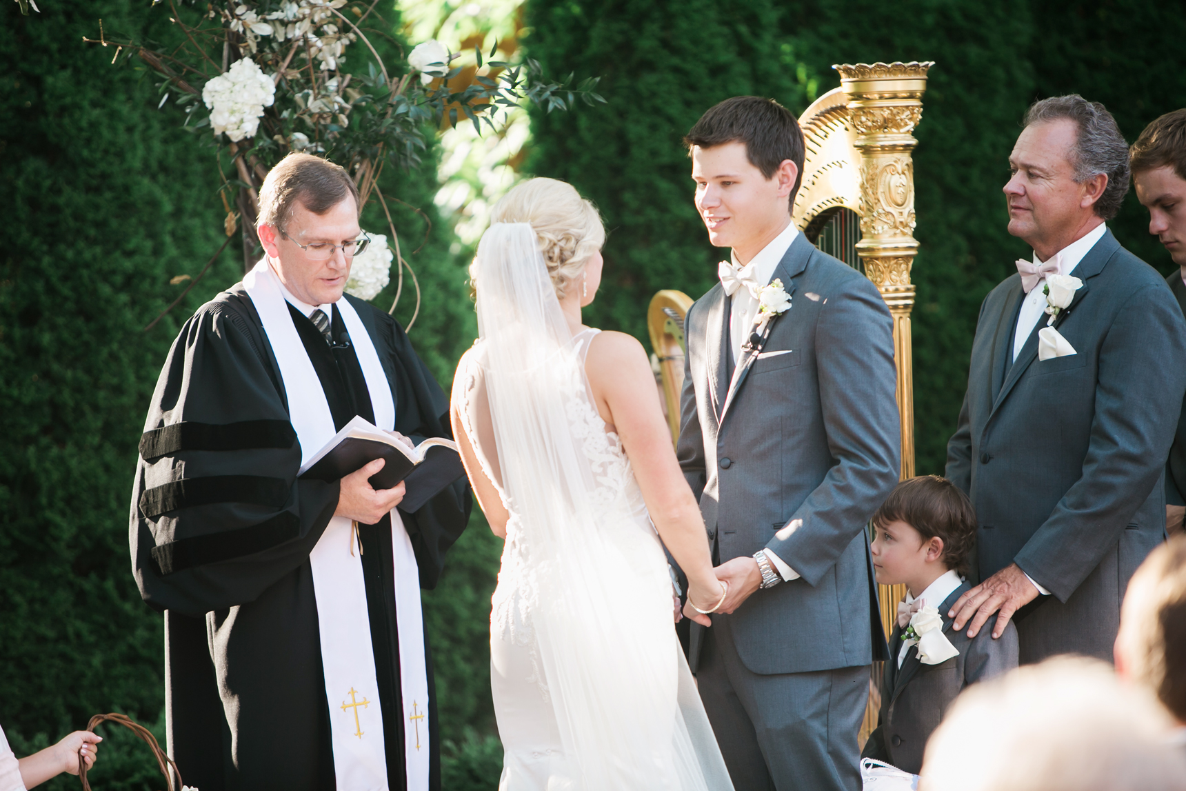 Outdoor wedding ceremony