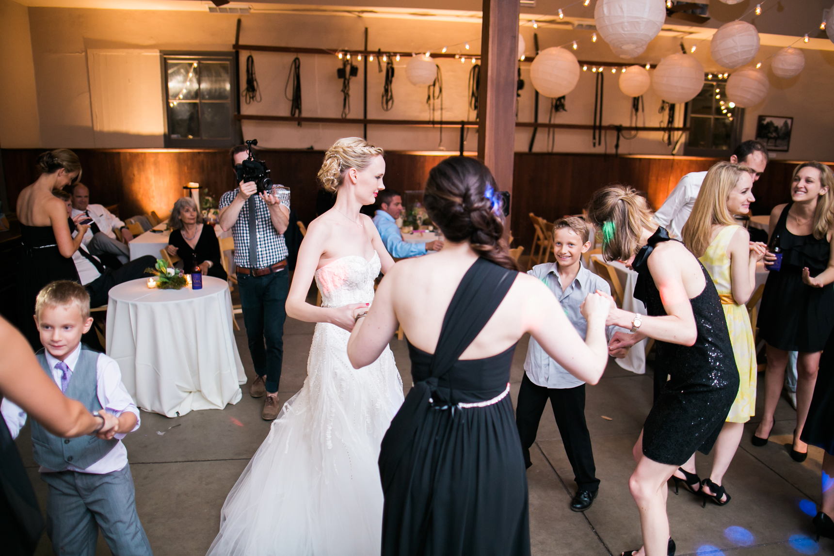 Bride dancing with nephew