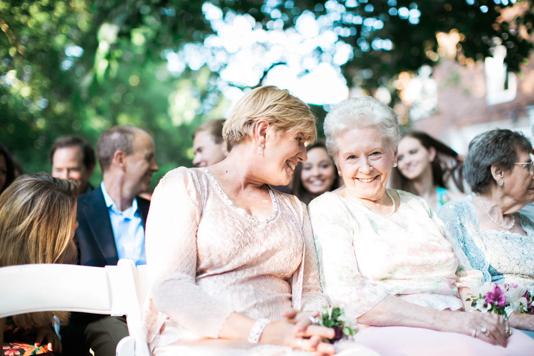 Bride's mother and grandmother