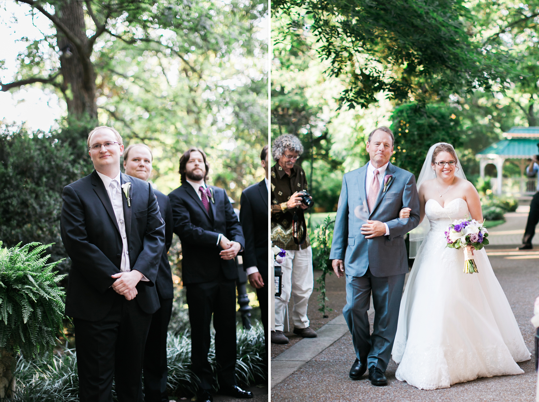 Dad walking bride down aisle