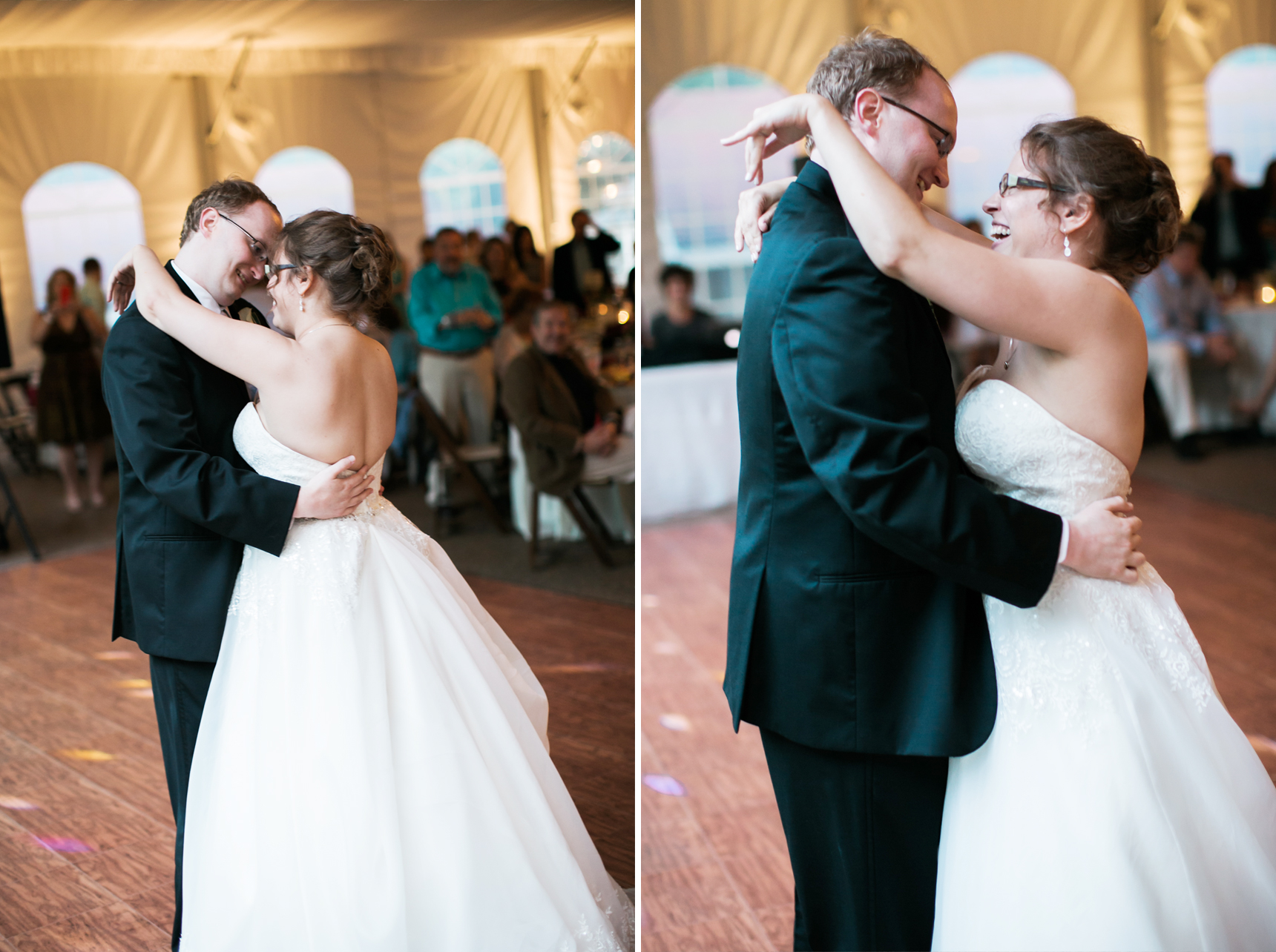 First dance laughing