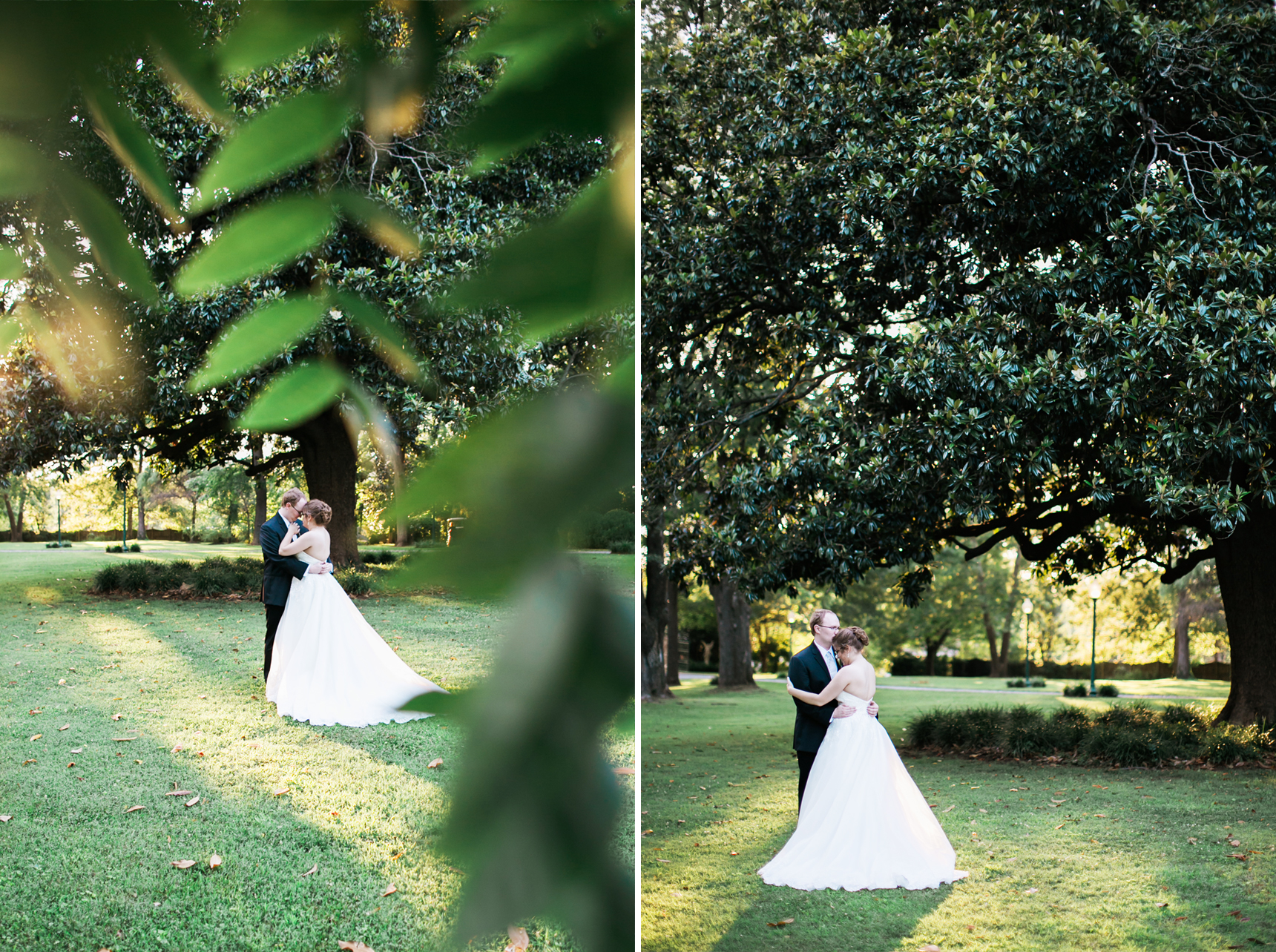 Unique wedding portrait