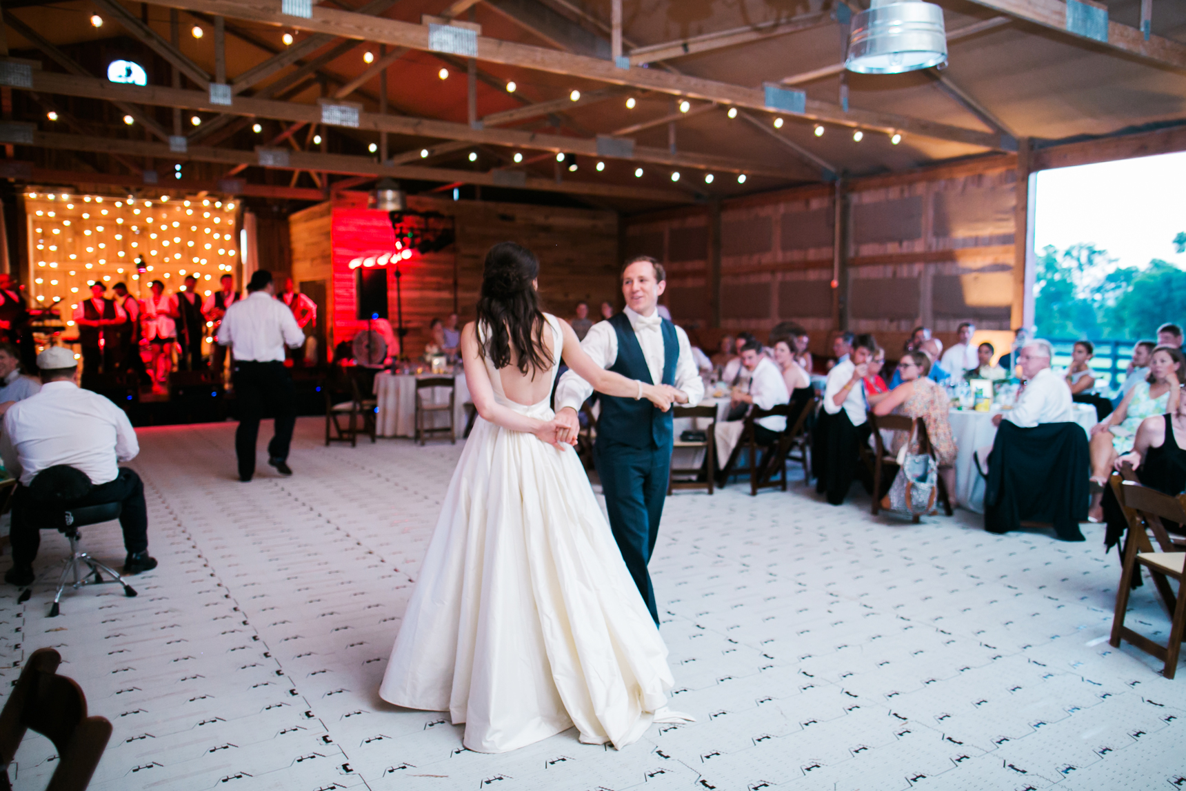 First dance in barn