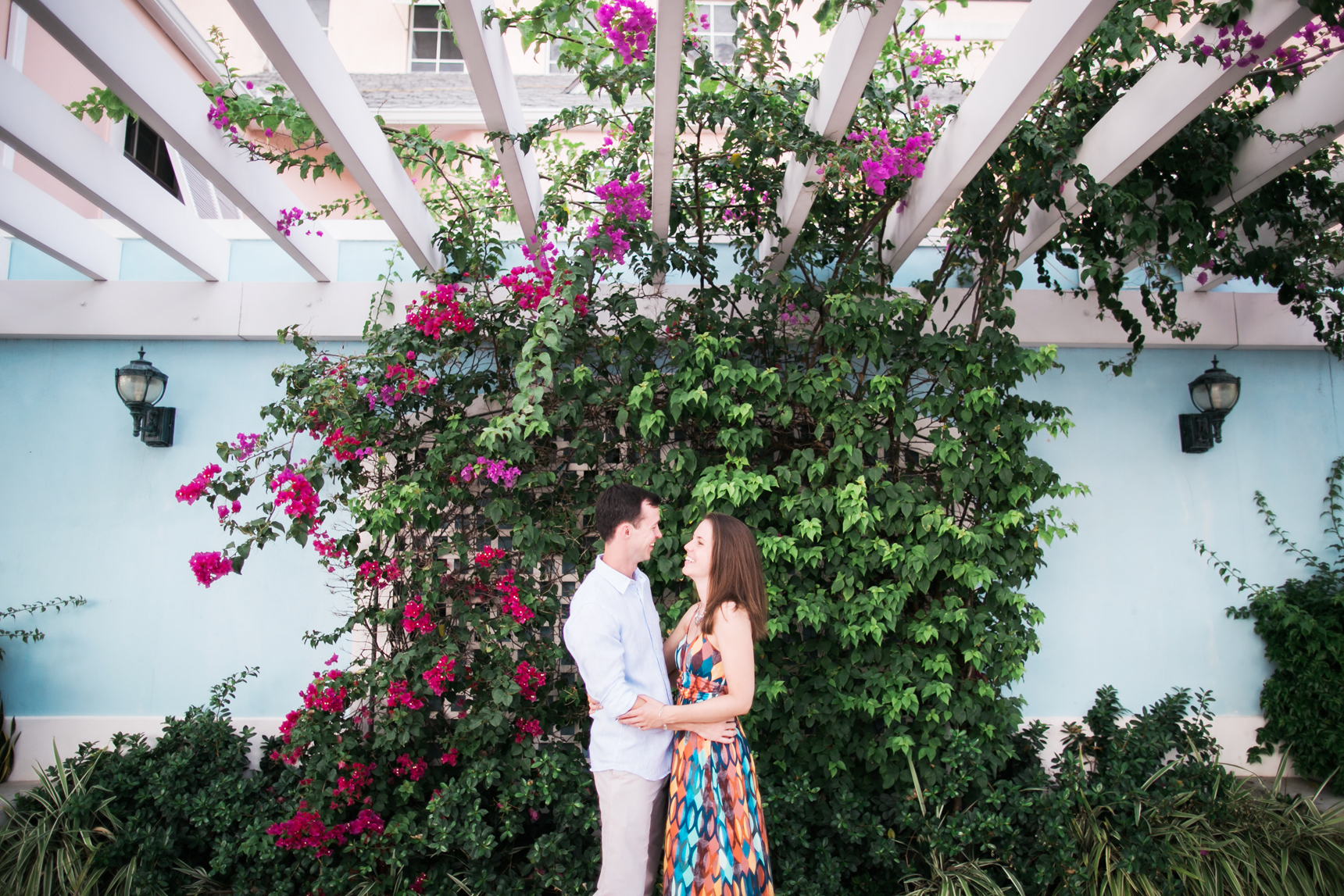 colorful engagement session